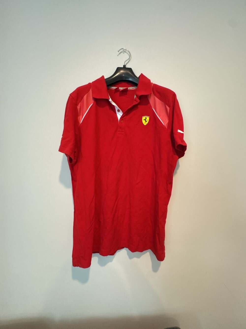 Puma Scuderia Ferrari Men's Red Polo Shirt Sport Lifestyle F1 Racing